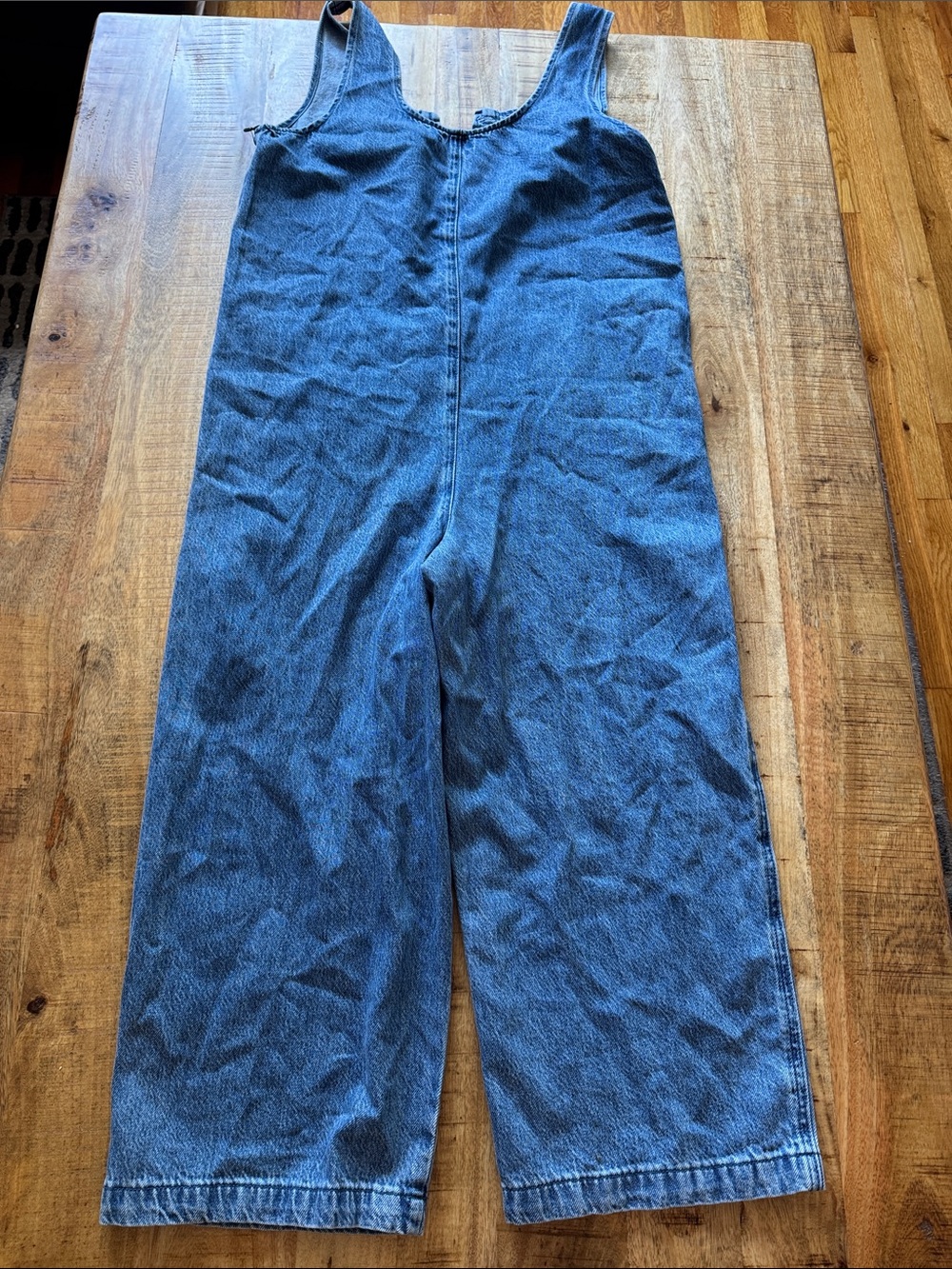 Sincerely Jules Denim lyocell blend Button-Front womens blue Jeans Overalls NEW - Picture 7 of 8